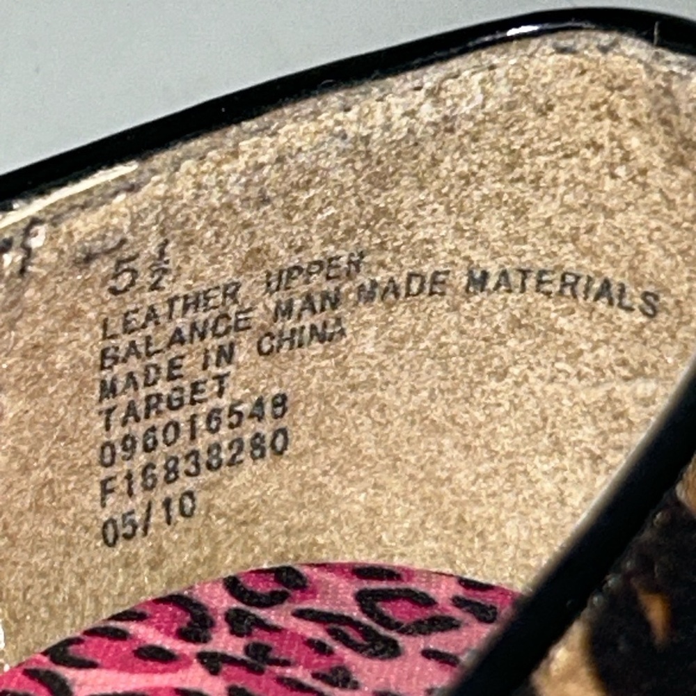 Euc target leopard wedge flat shoe - Picture 5 of 7